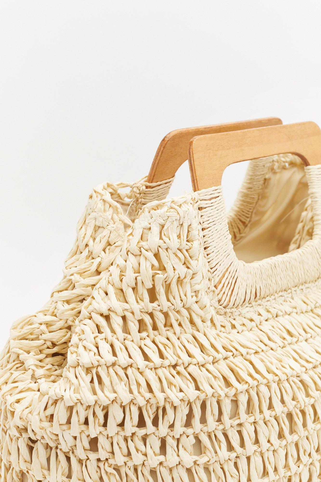 Square Handle Straw Day Bag Nasty Gal