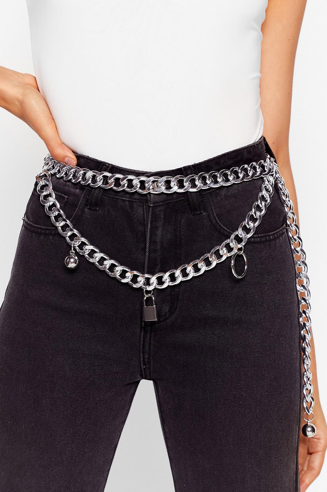 I'm So Chained Chunky Padlock Belt | Nasty Gal