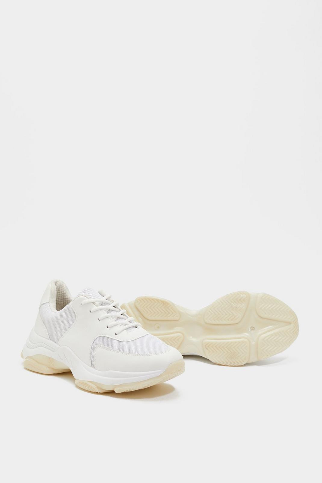 Chunky Sole Contrast Panel Trainers image number 1