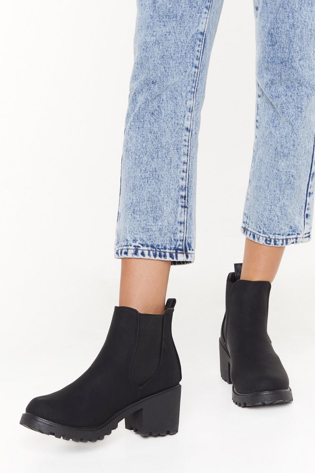 Stand Firm Faux Suede Chelsea Boots image number 1
