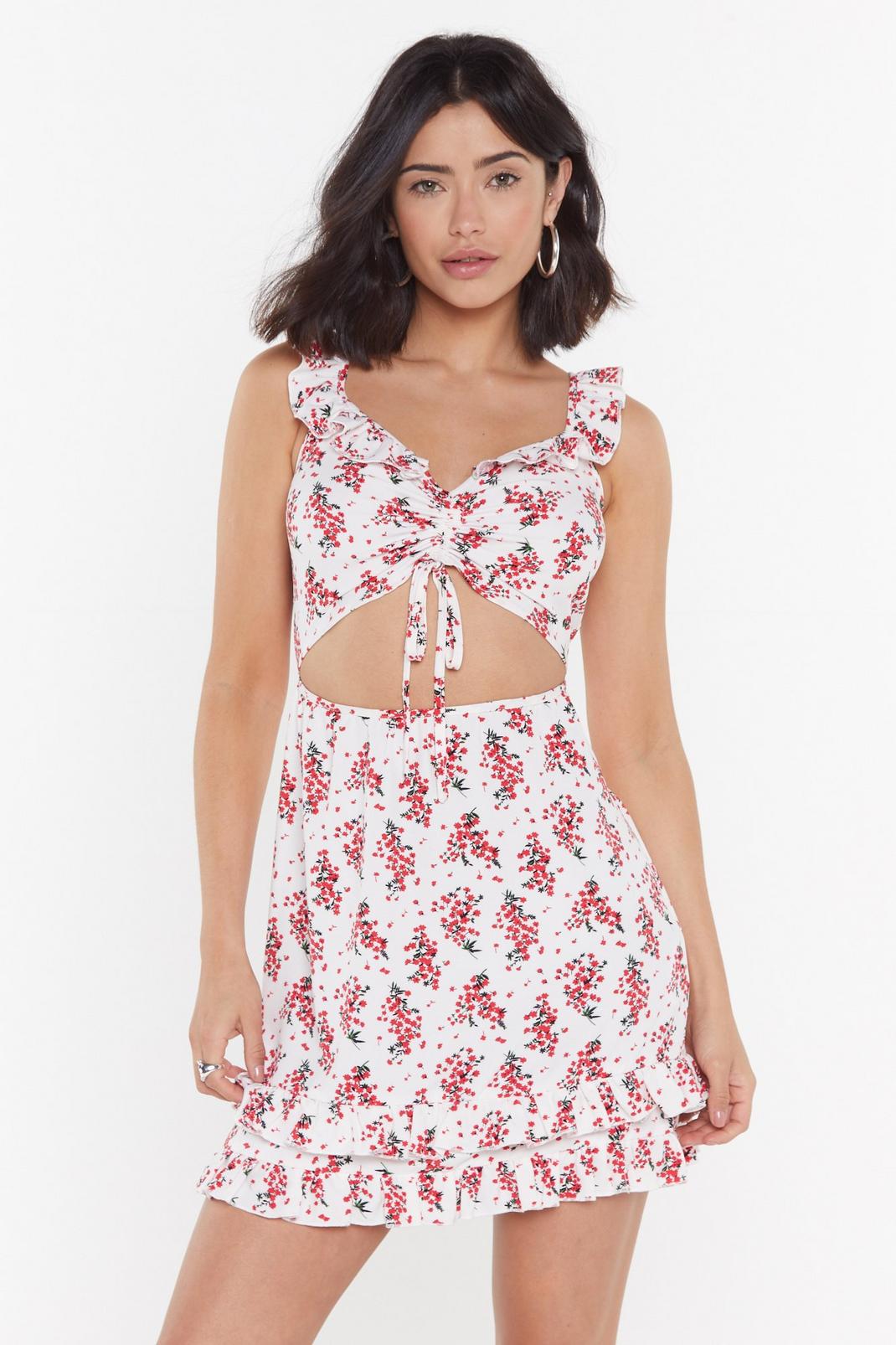 Take Root Floral Cut-Out Dress image number 1
