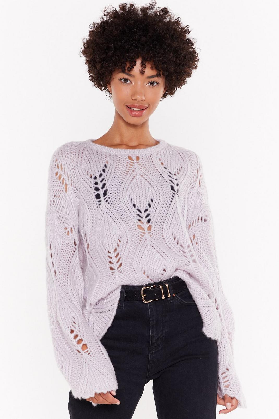 The Pointelle of No Return Knit Sweater image number 1