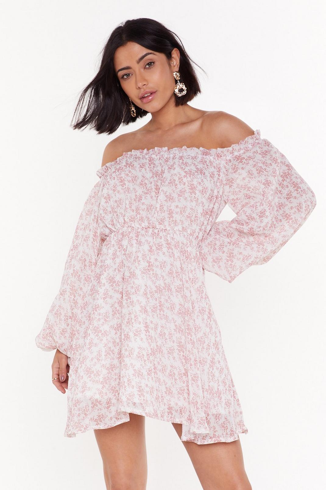 About to Grow Off-the-Shoulder Mini Dress | Nasty Gal