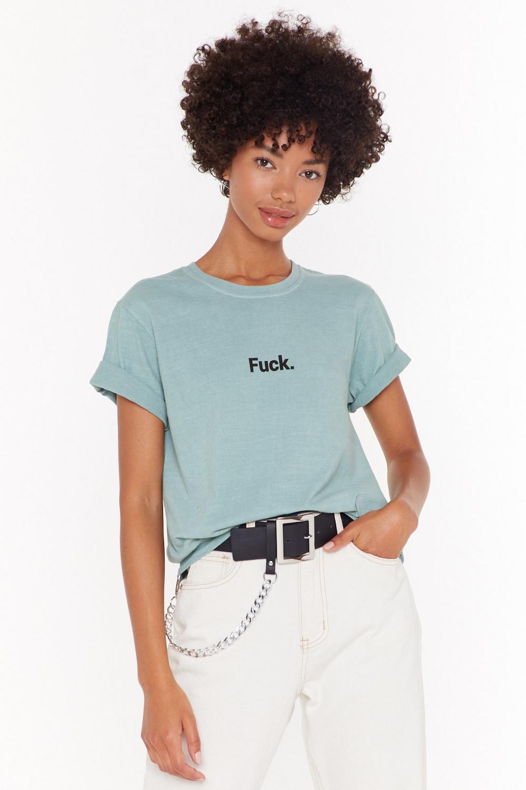 T-shirt à slogan Fuck image number 1