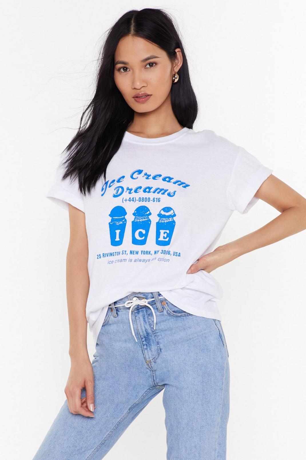 T-shirt à slogan et impressions Ice Cream Dreams image number 1