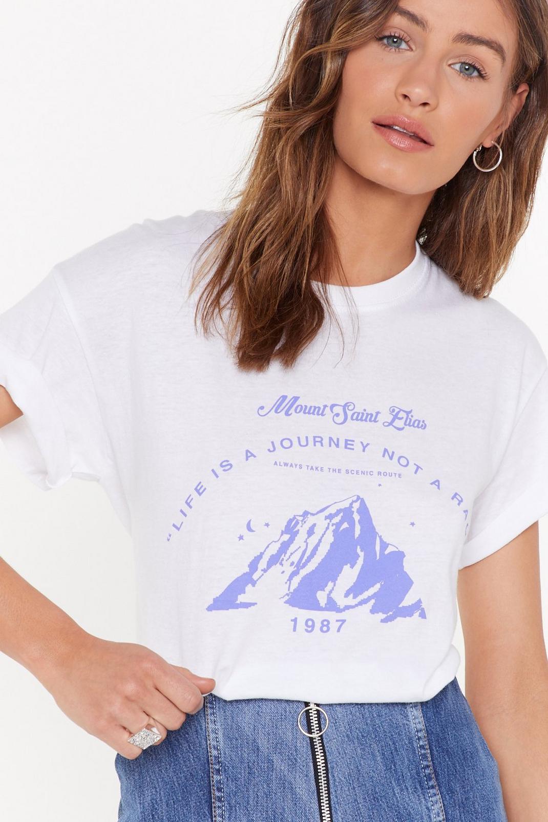T-shirt à slogan et impressions Mount Saint Elias image number 1