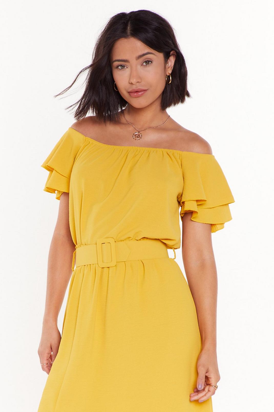 Moved to Tiers Off-the-Shoulder Ruffle Top image number 1