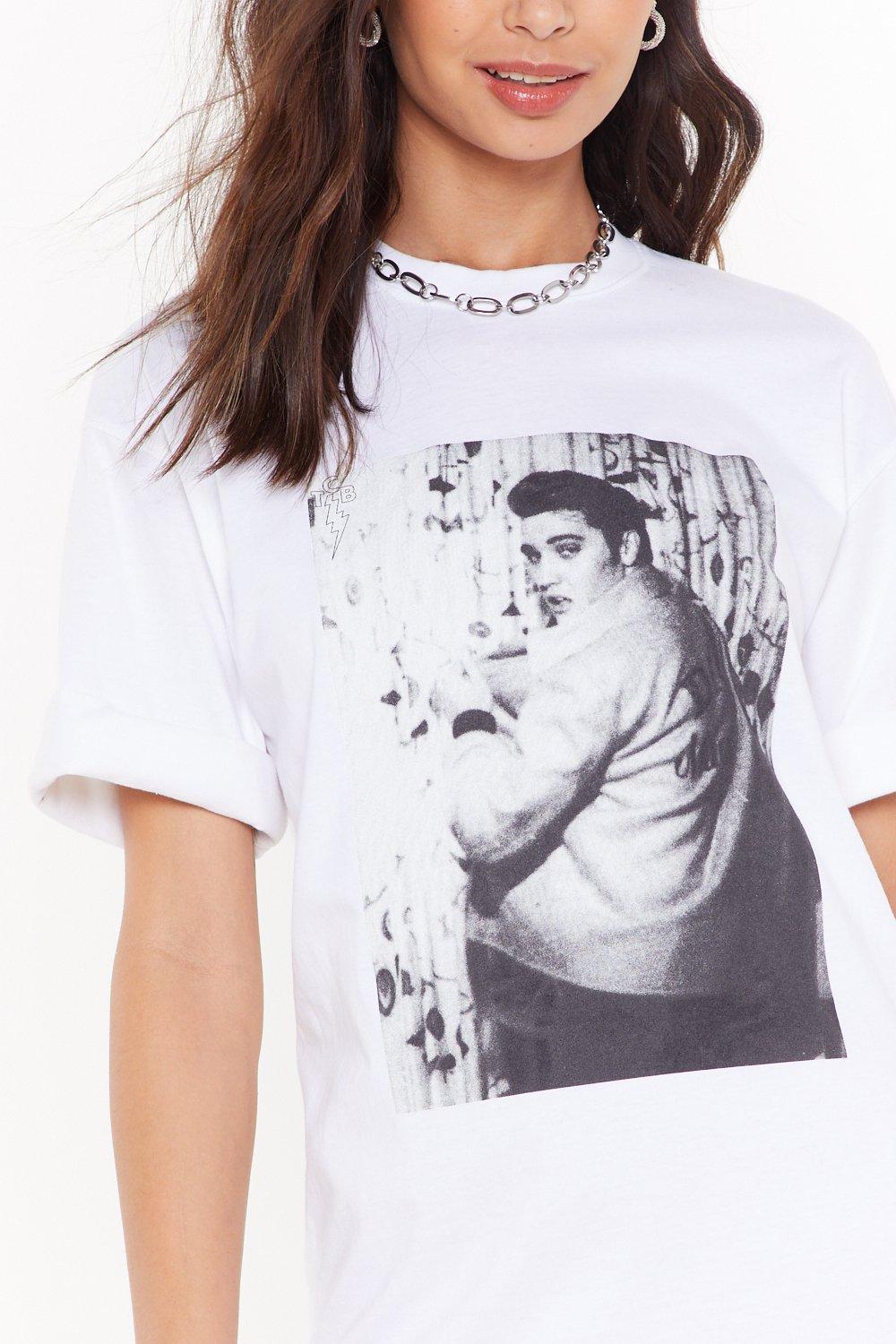 Hey Elvis Presley Graphic Tee Dress