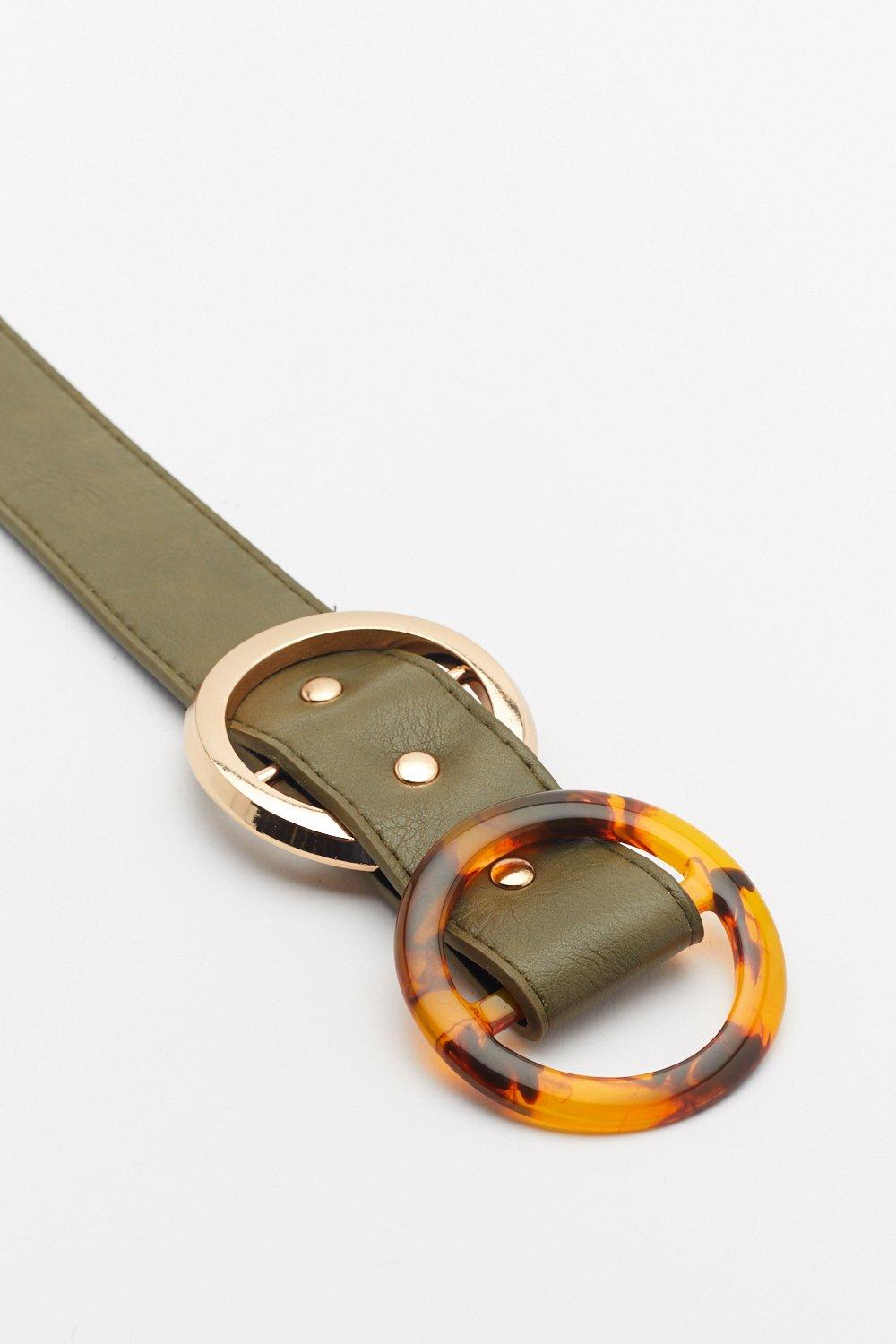 Circle in Double Buckle Belt