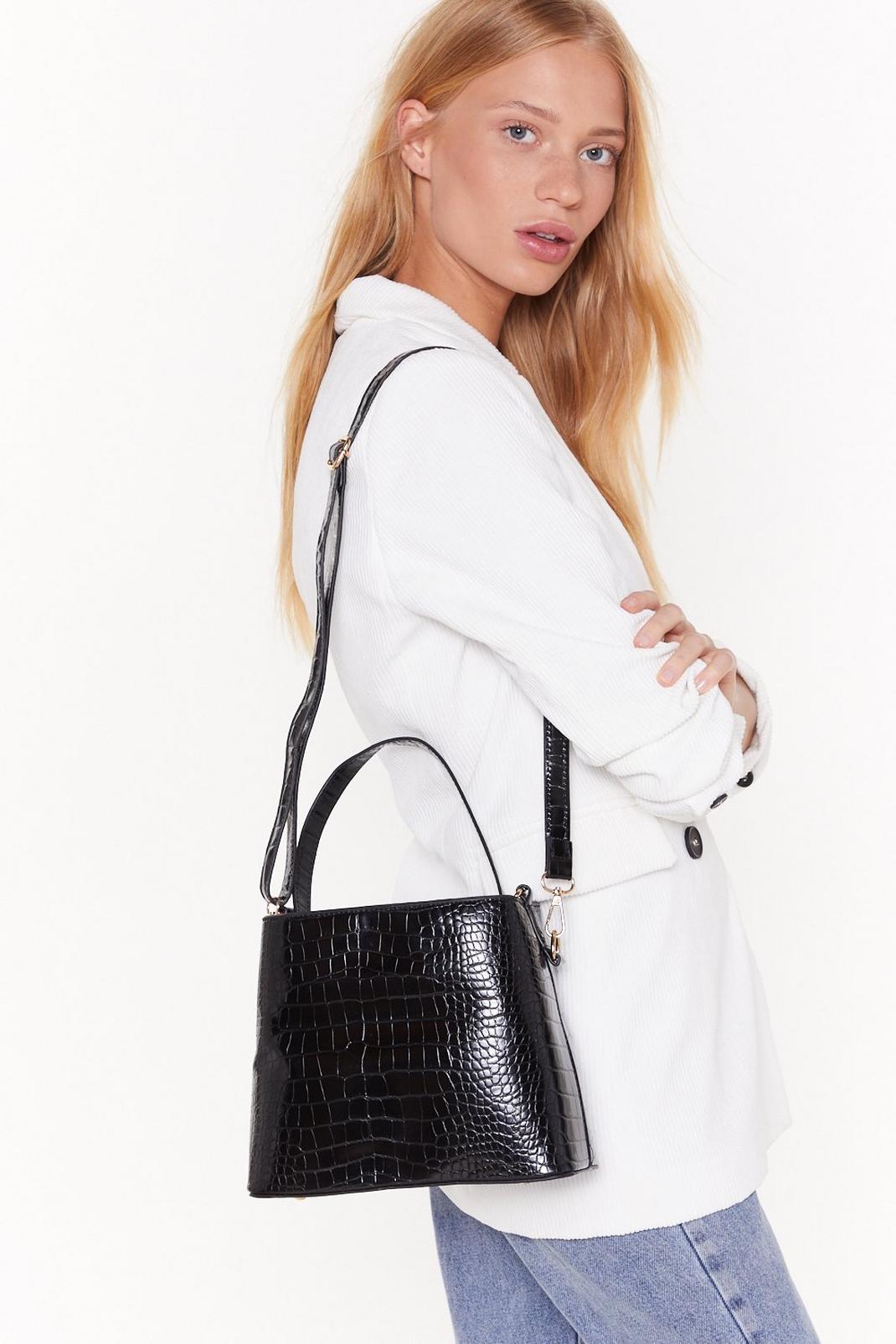 WANT Turn Back the Clock Faux Leather Bucket Bag image number 1