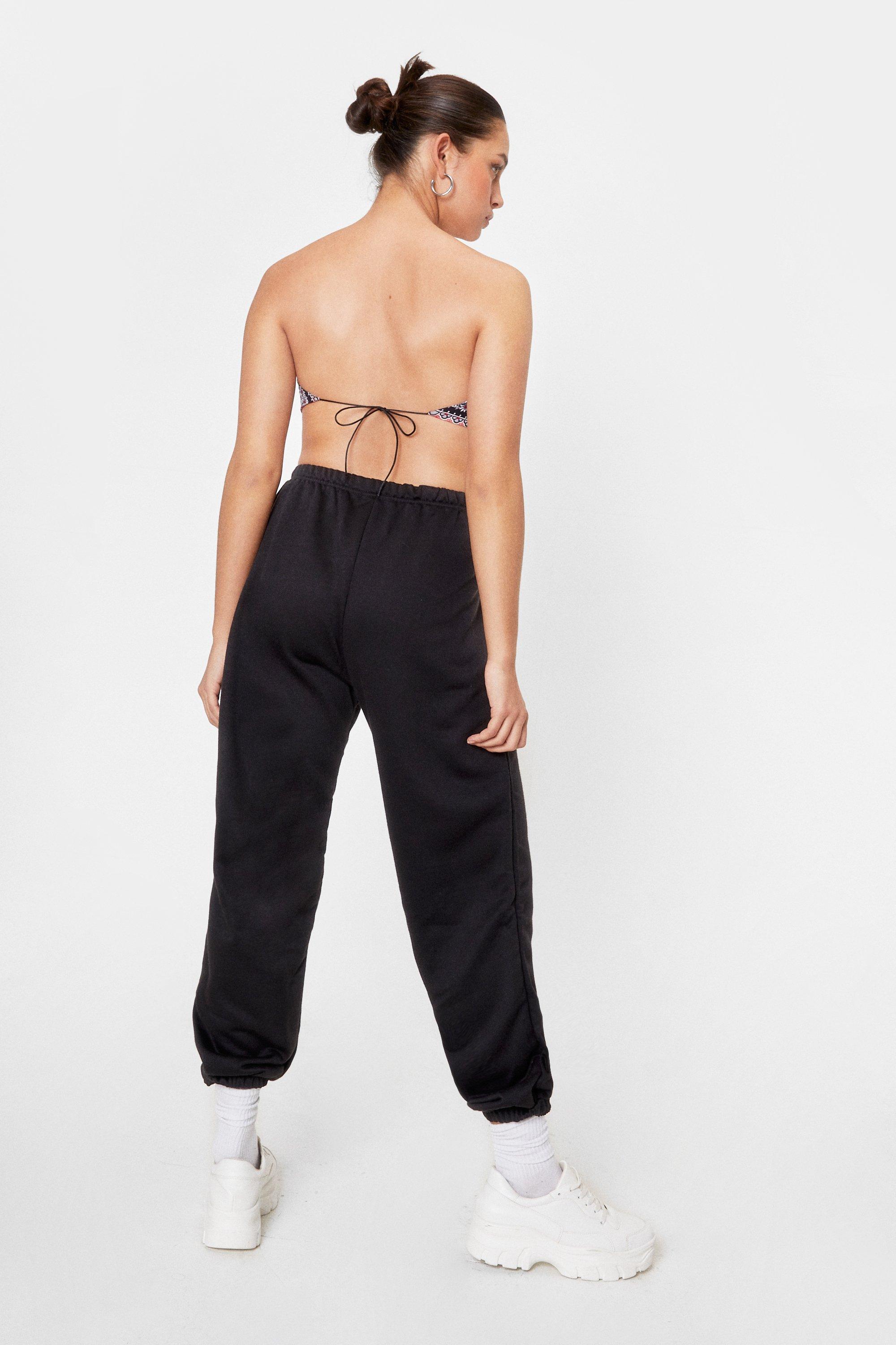 Oversized Joggers - Black - Ladies