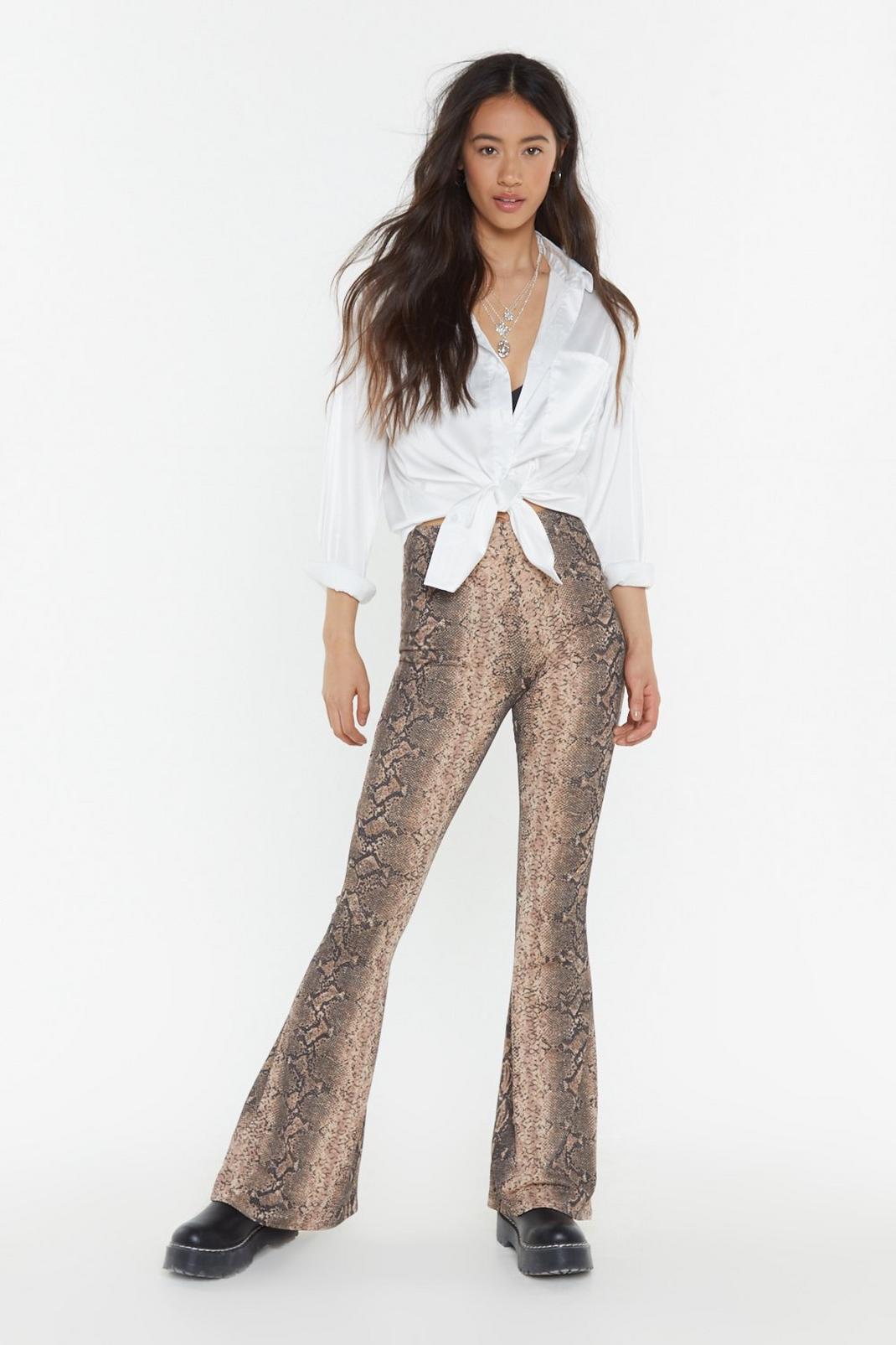 You Snake Me There Flare Pants image number 1