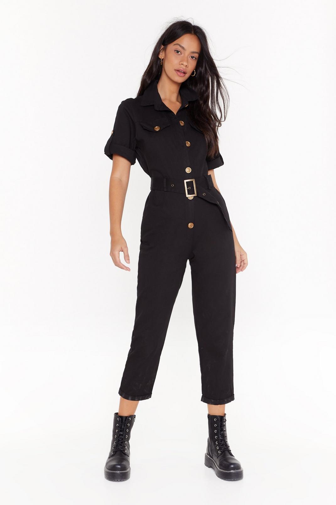 It's Goin' Button-Down Belted Boilersuit image number 1