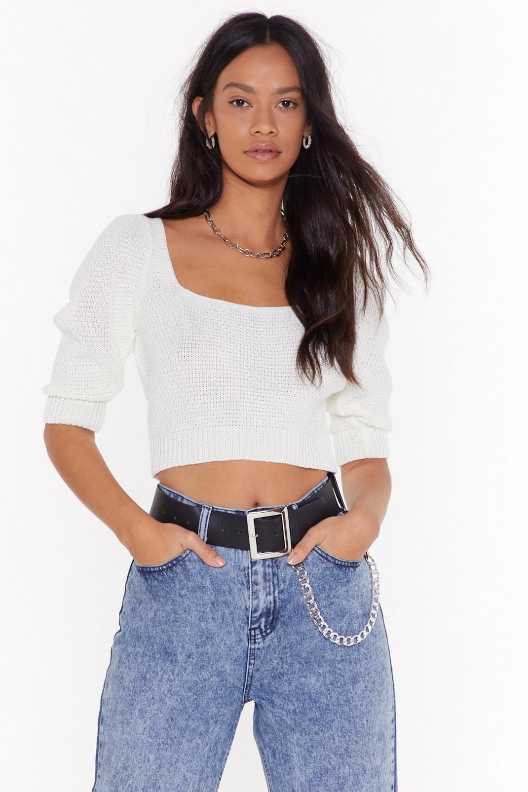Leave Knit With Me Square Neck Sweater | Nasty Gal