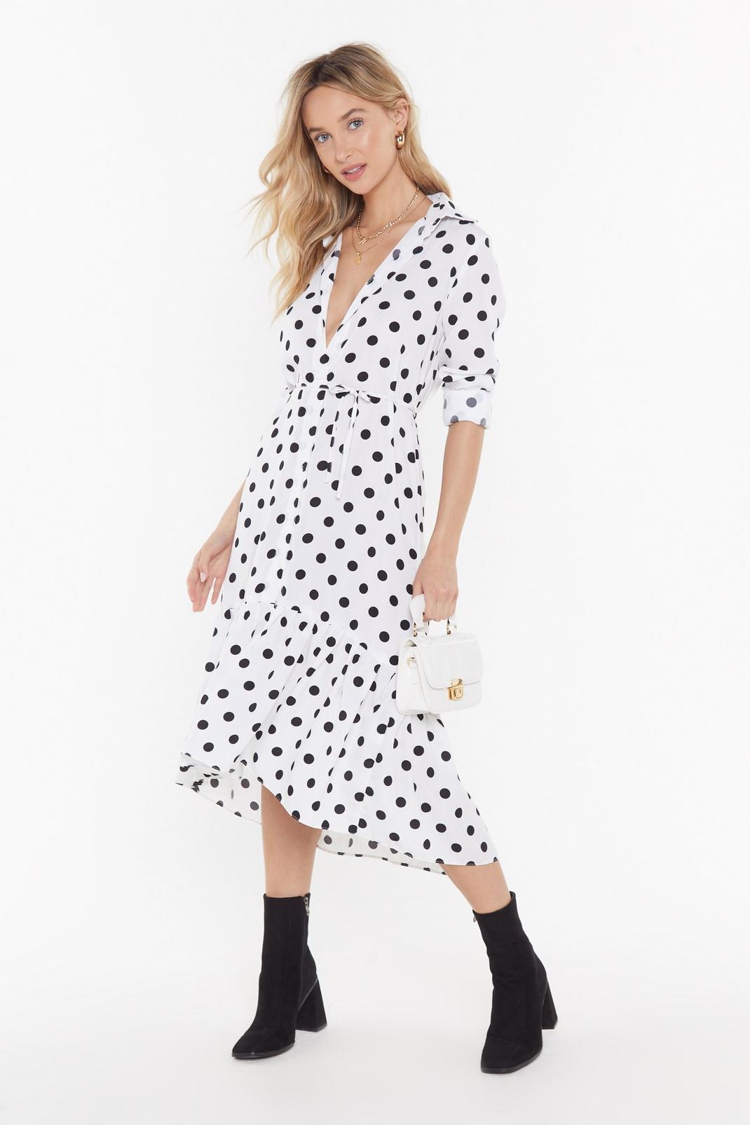 What's Dot into You Polka Dot Belted Dress image number 1