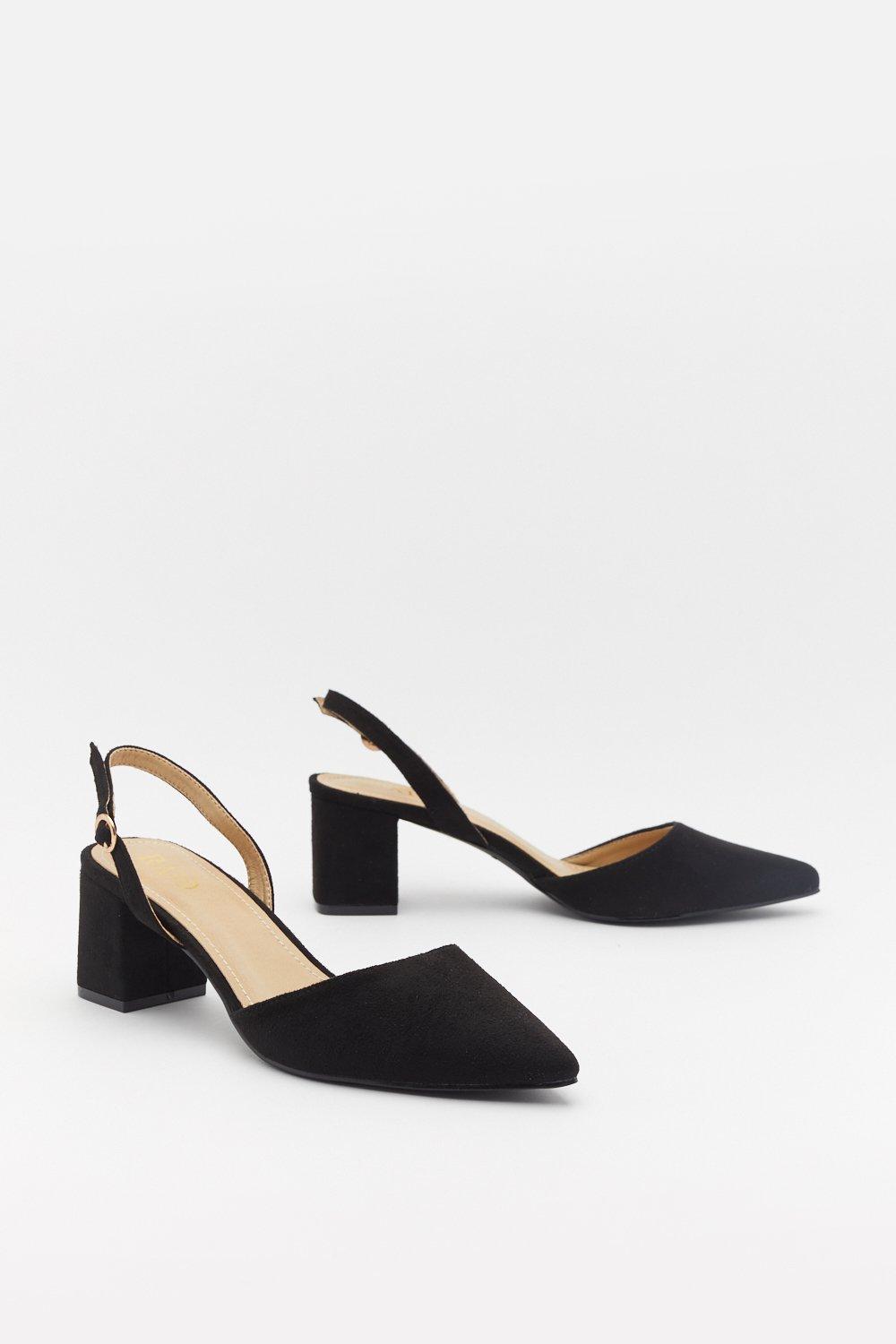 Escarpin suedine 2024 talon carre