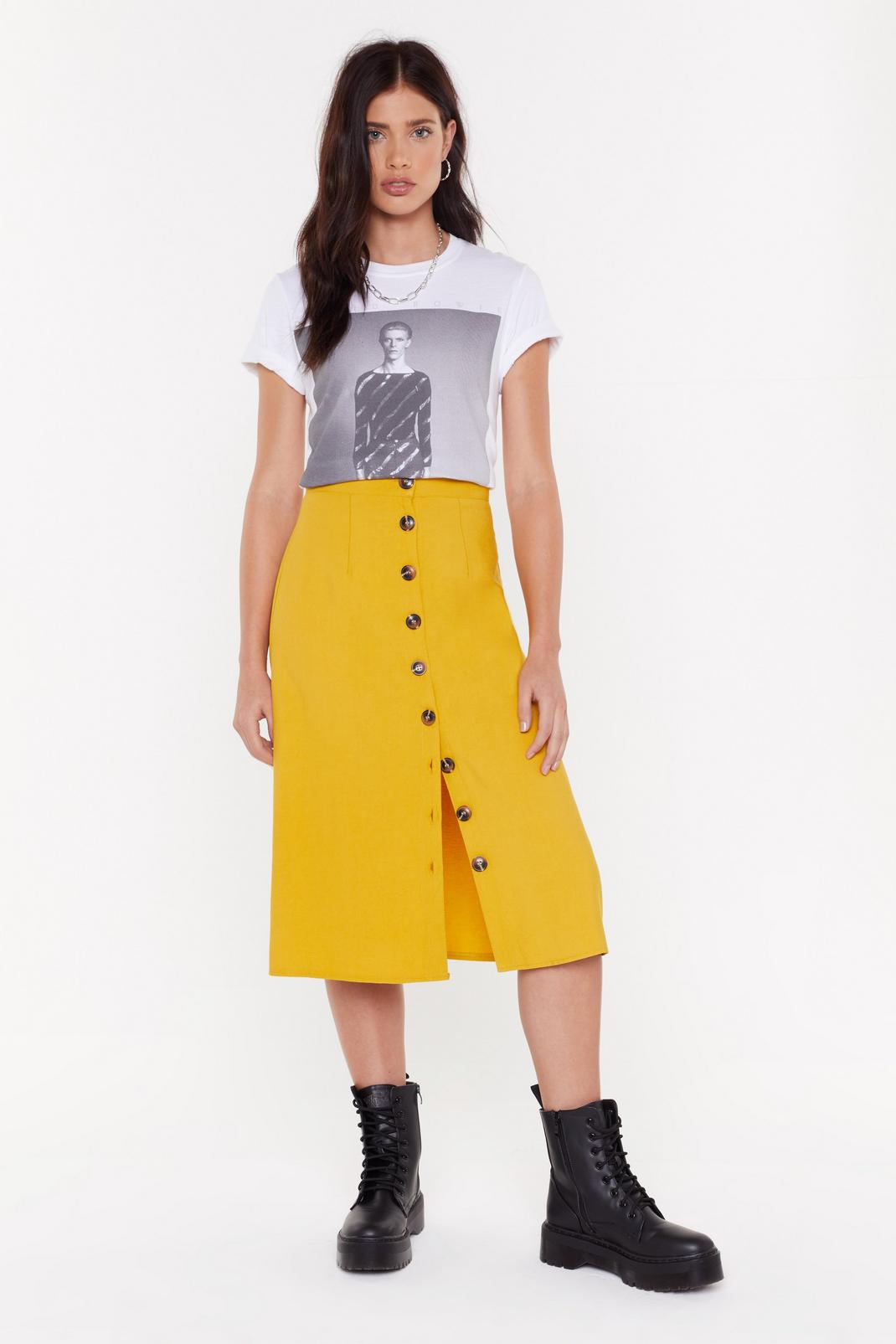 Let's Get Button-Down to Business Midi Skirt image number 1