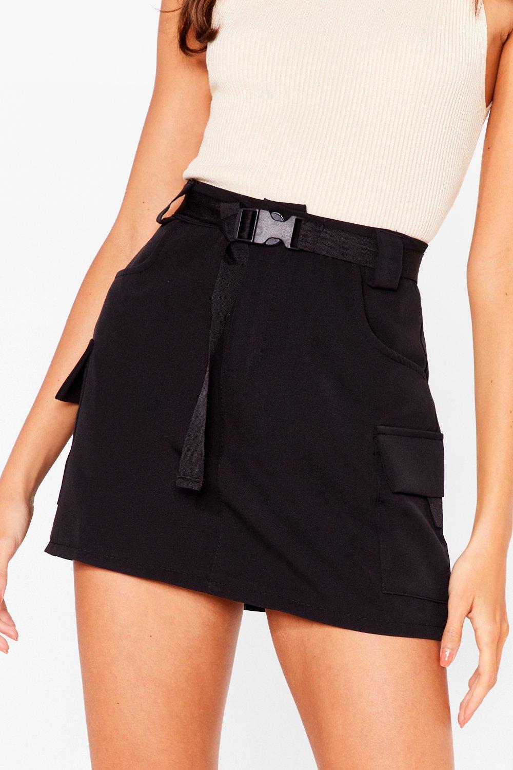 Darcey Belted Cargo Mini Skirt