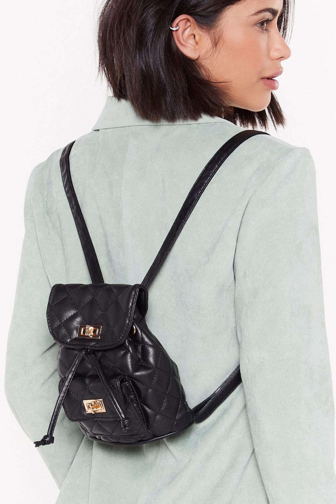 WANT Back in a Mini Quilted Faux Leather Backpack image number 1