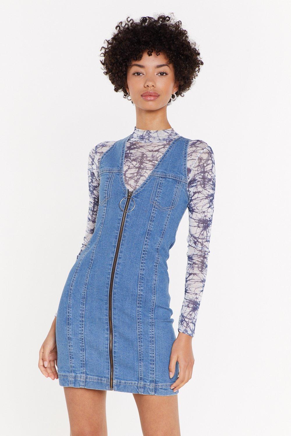 nasty gal denim dress