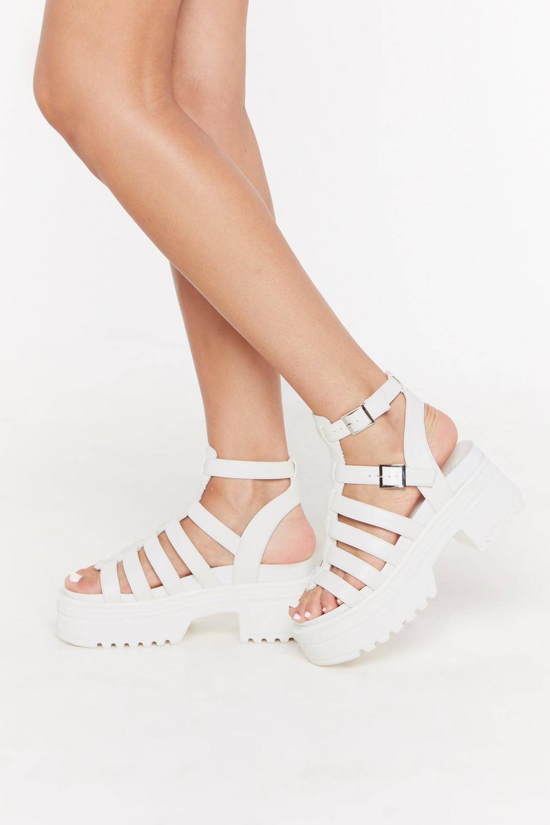 Coming of the Cage Platform Cleated Sandals image number 1