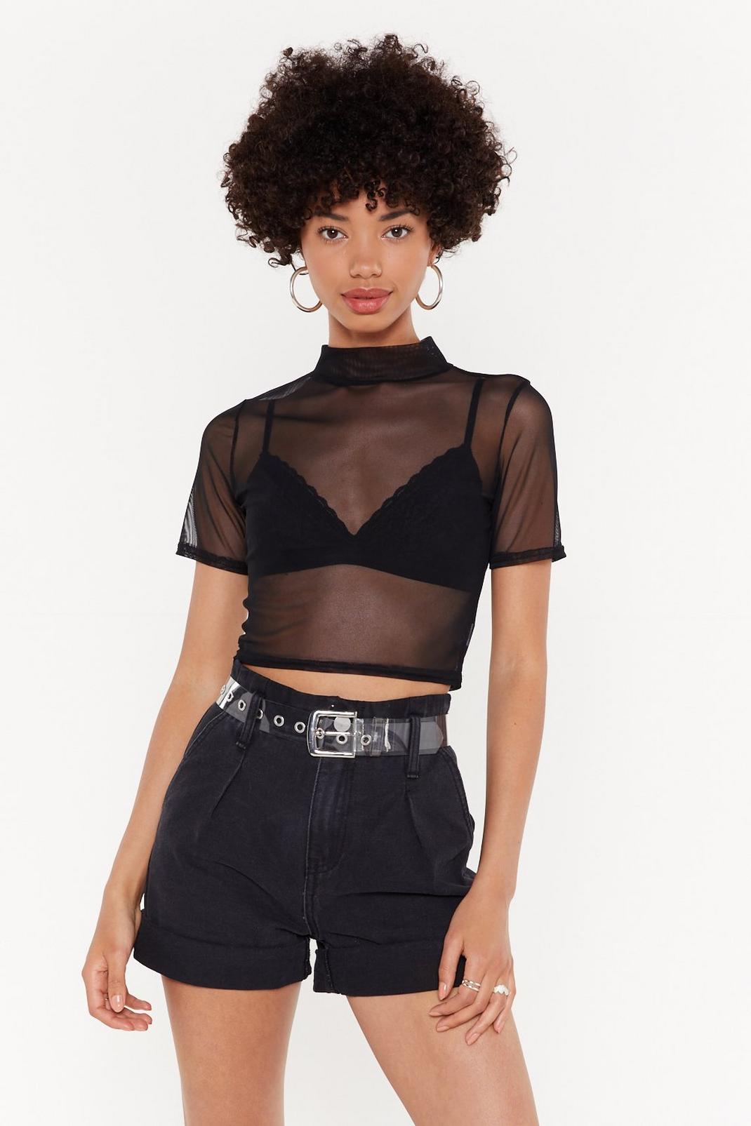 Life's a Mesh Cropped Top image number 1