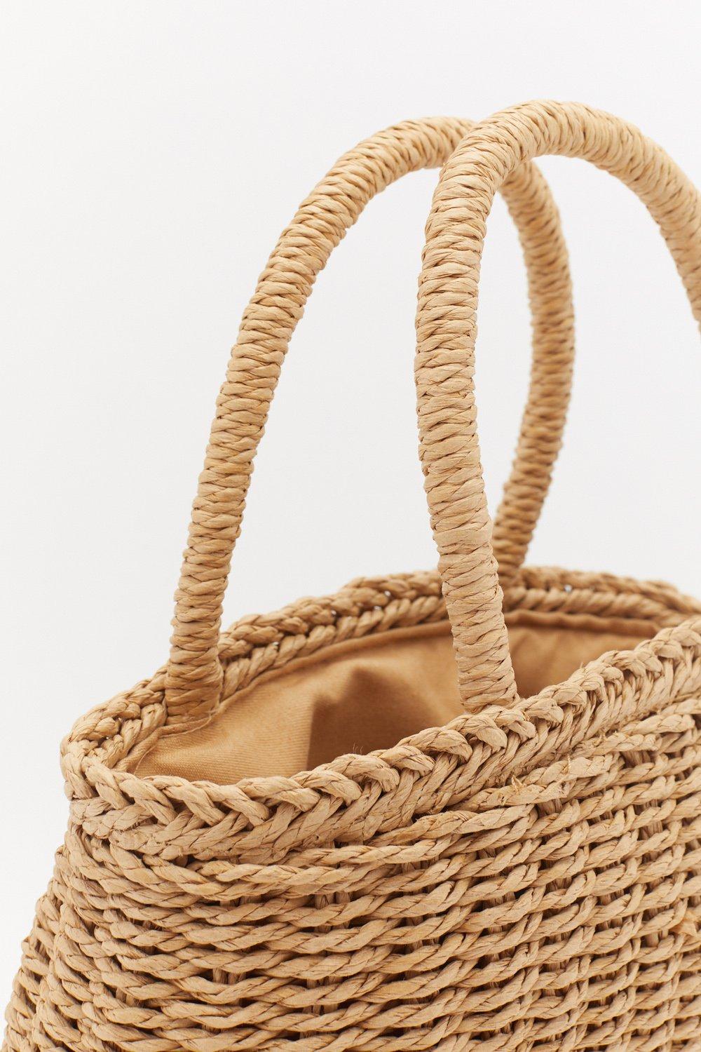 Nasty gal clearance straw bag