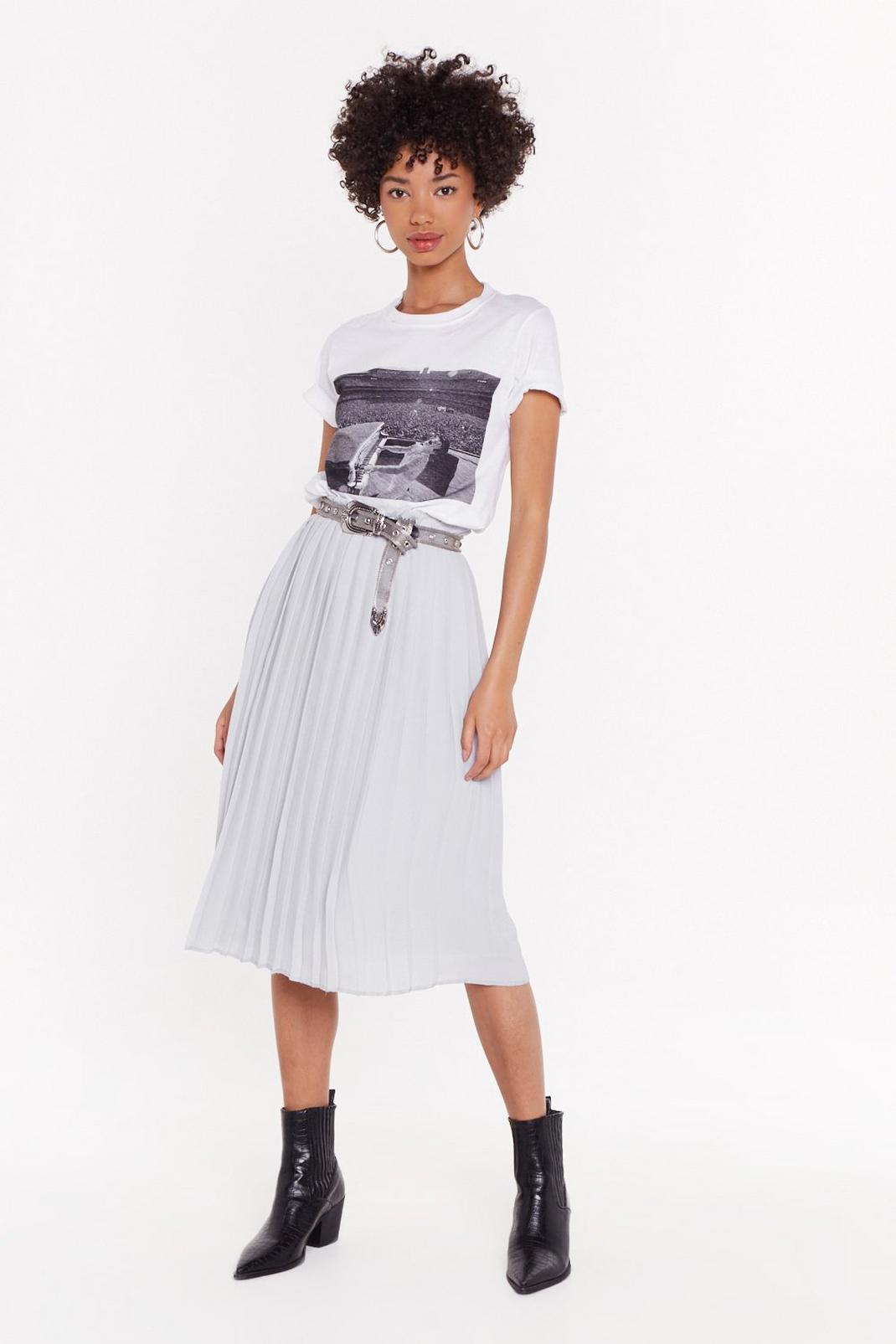 Pleated Midi Skirt image number 1