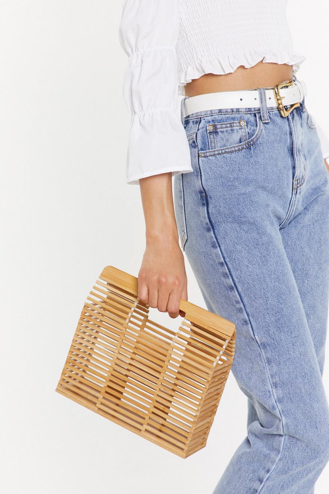 WANT What Wood You Do Wooden Structured Bag | Nasty Gal