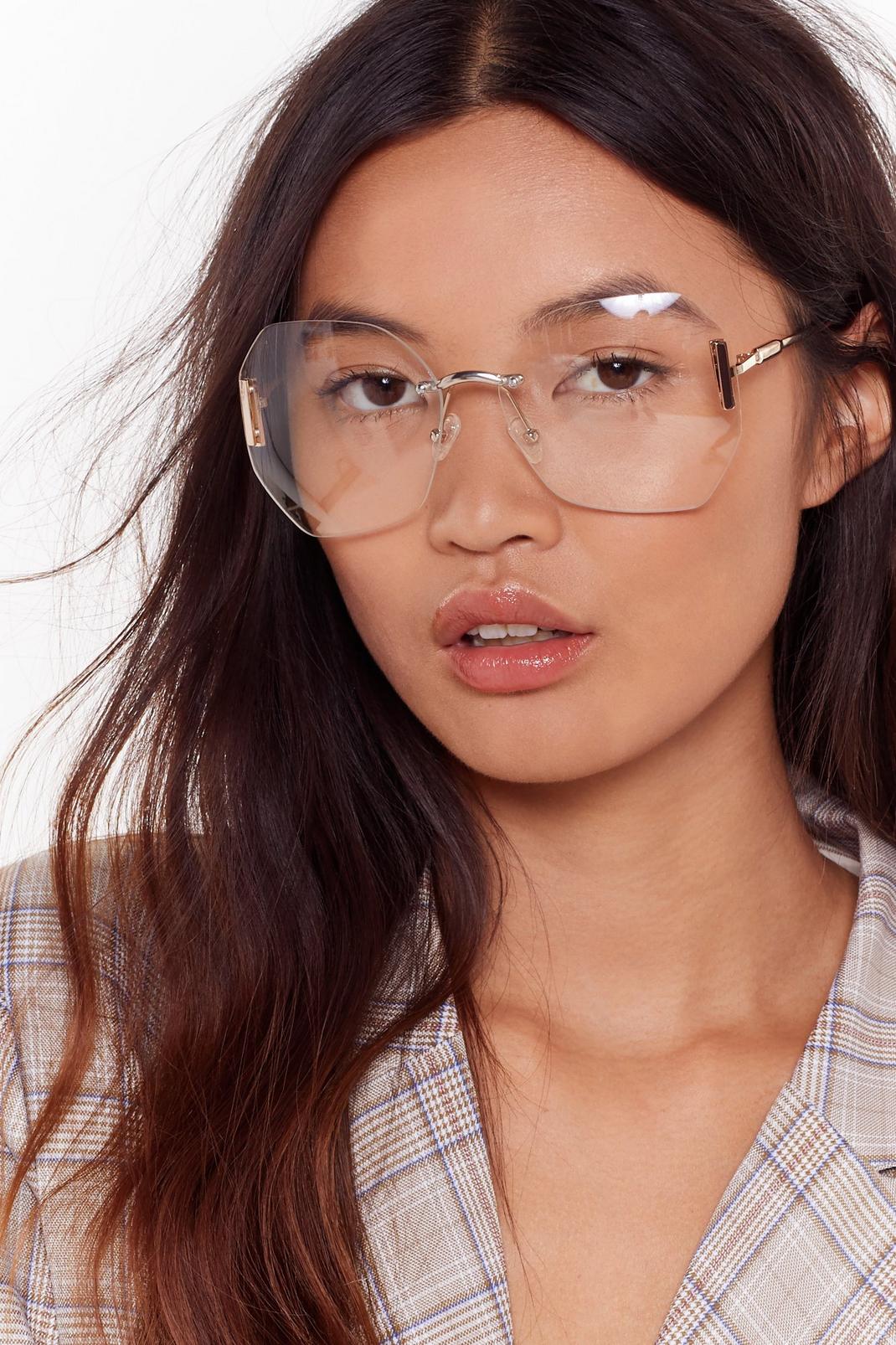 clear oversize glasses