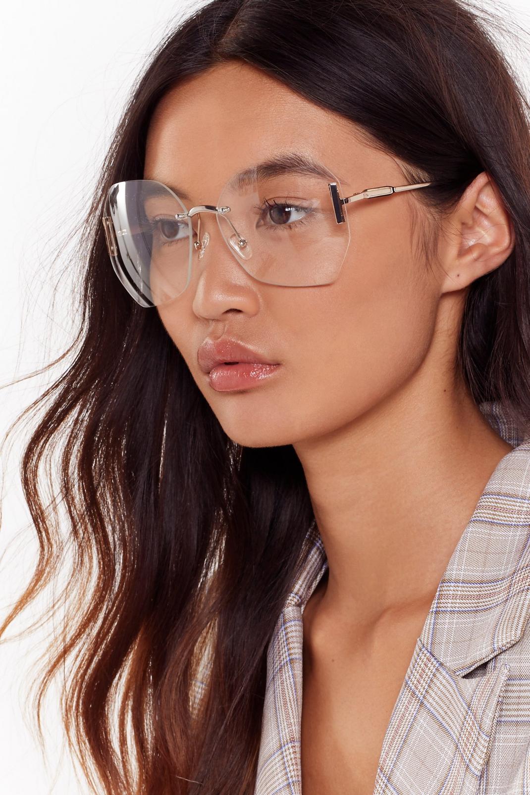 clear oversize glasses