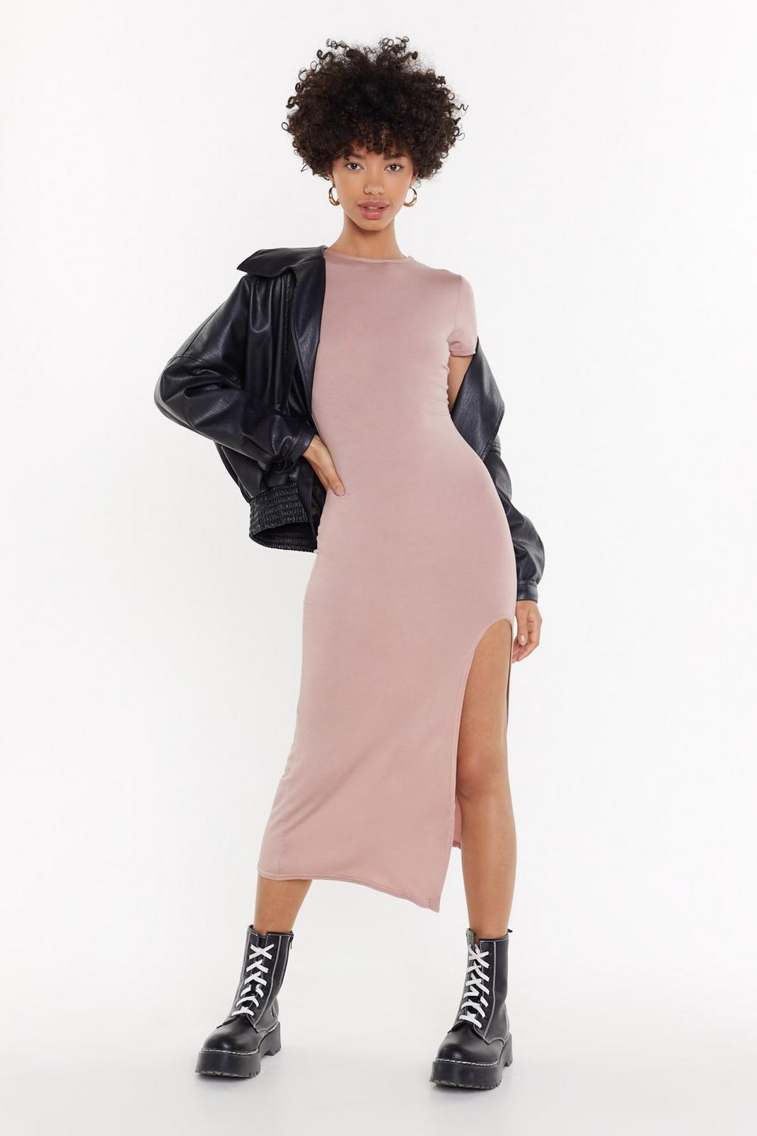 Slit While You're Ahead Midi Dress image number 1