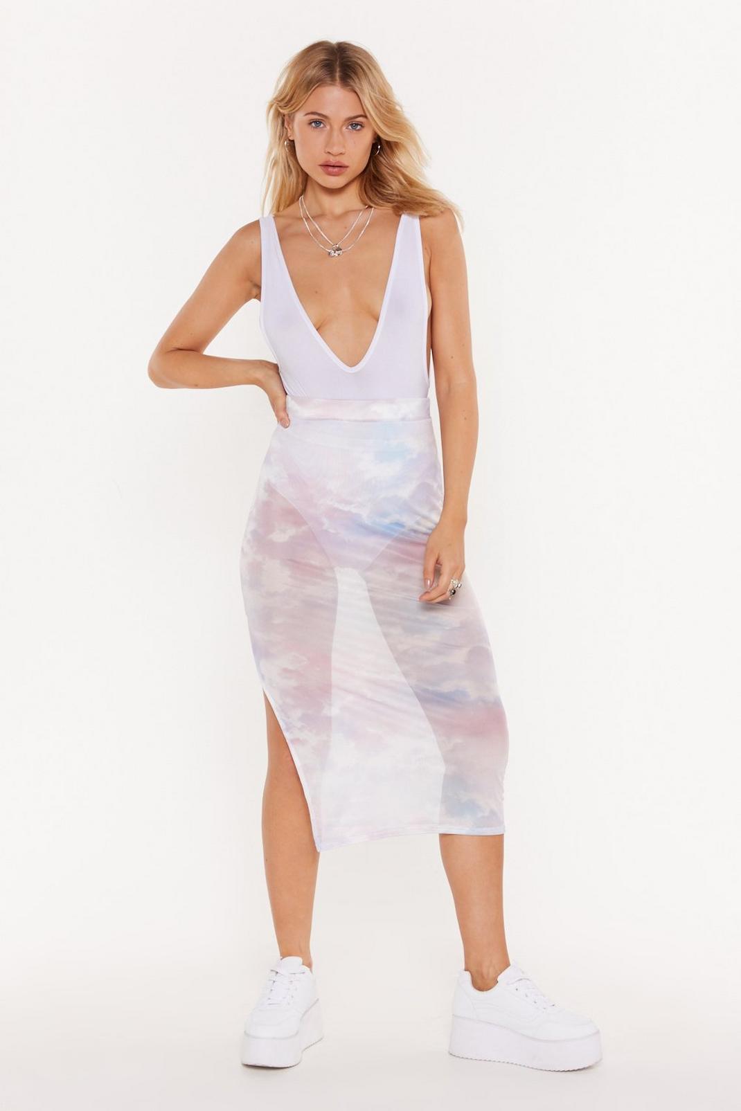 Have No Sheer High-Waisted Midi Skirt image number 1