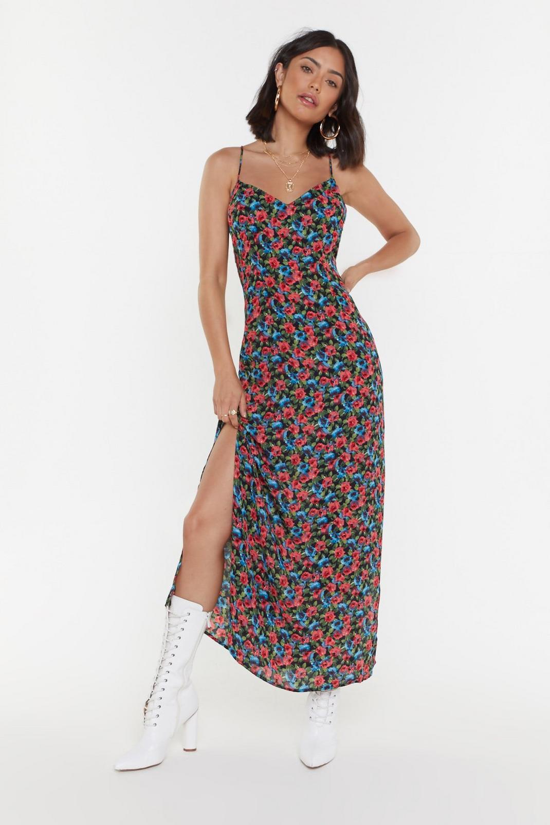 You Plant Hurry Love Floral Midi Dress image number 1