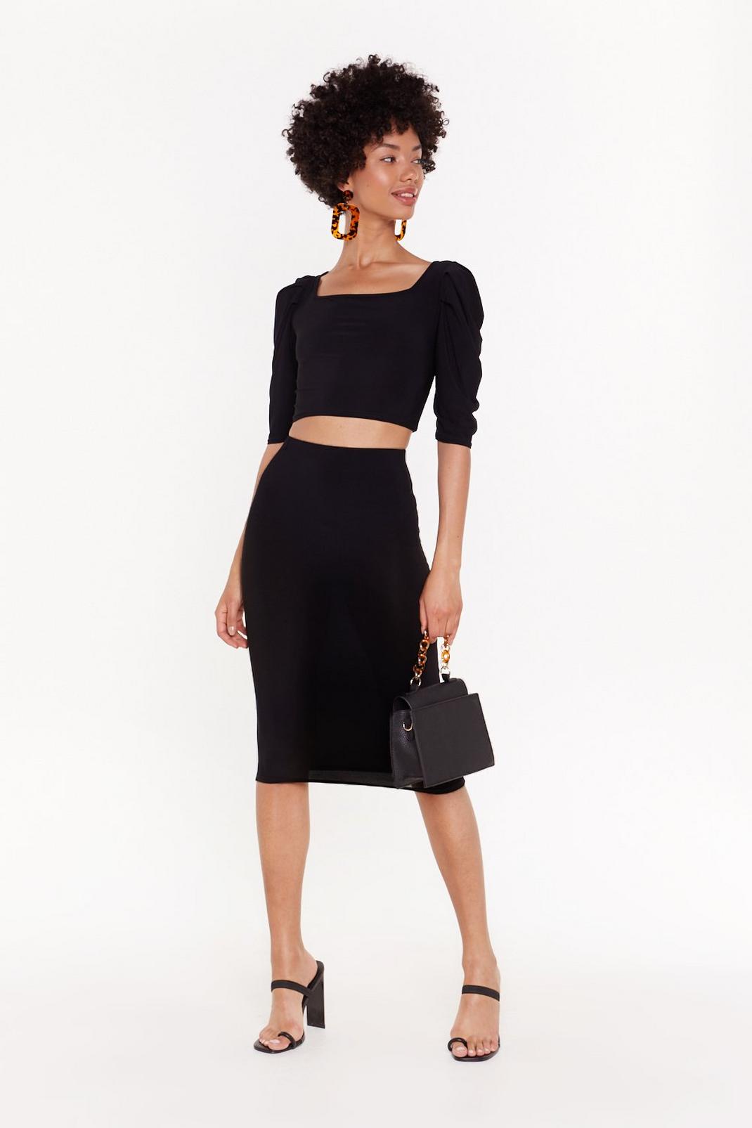 Bodycon Co-ord Midi Skirt image number 1