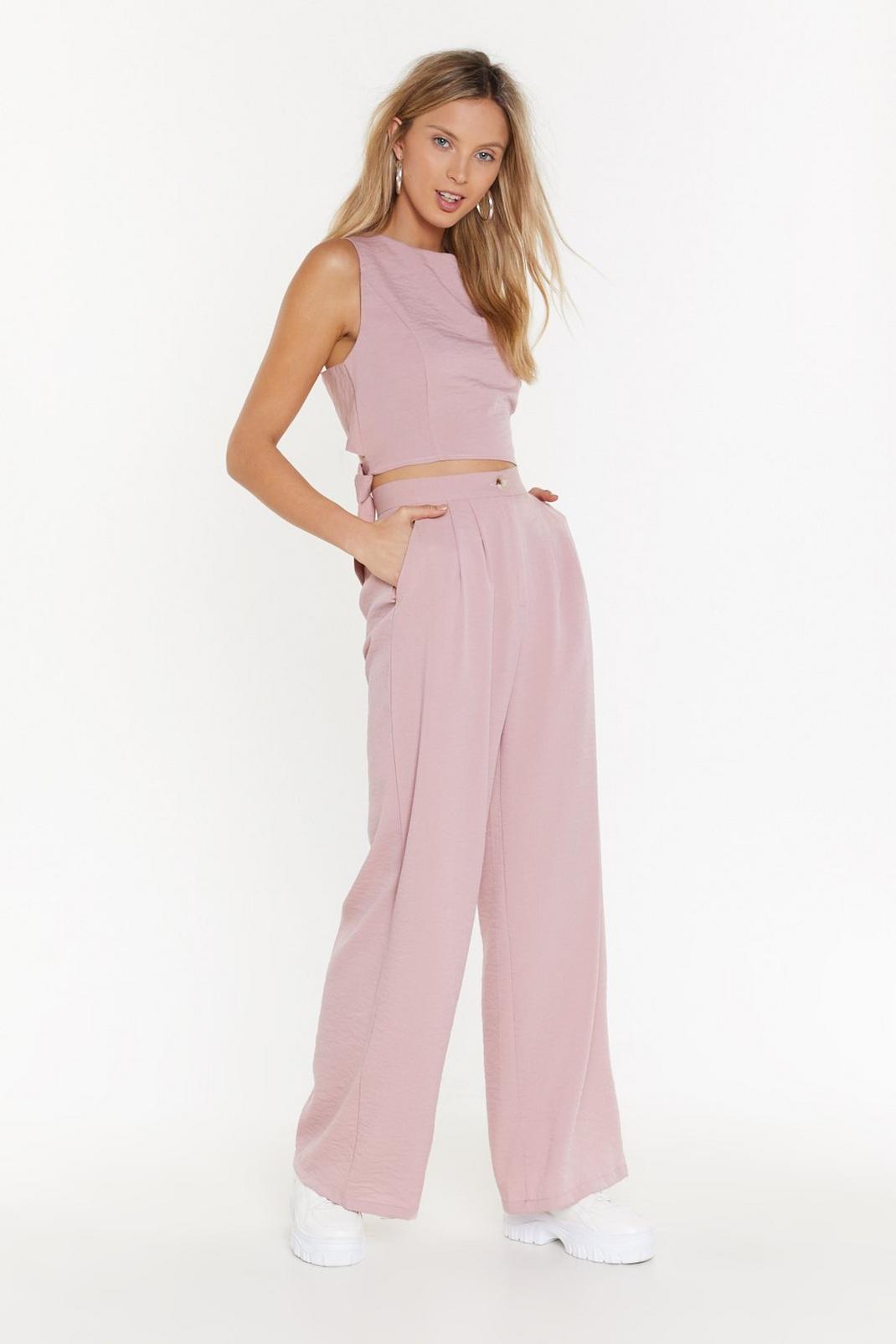 Wide Leg High Waist Co-Ord Pants image number 1