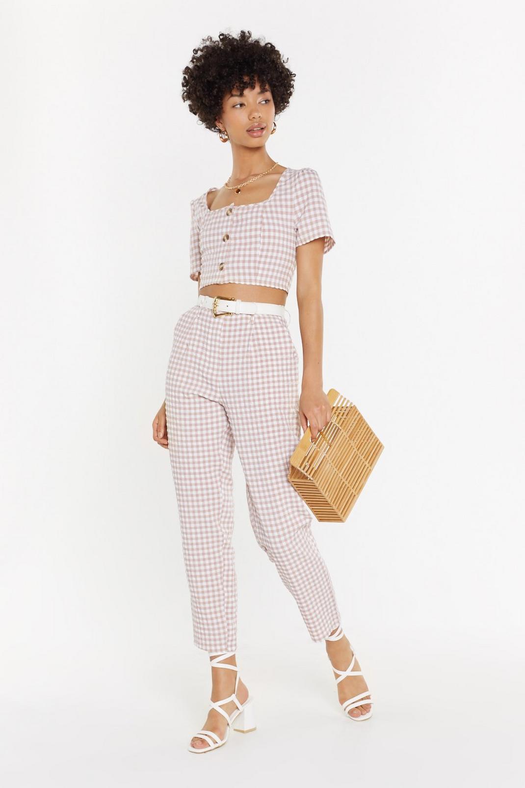 Square Up Gingham Pants image number 1