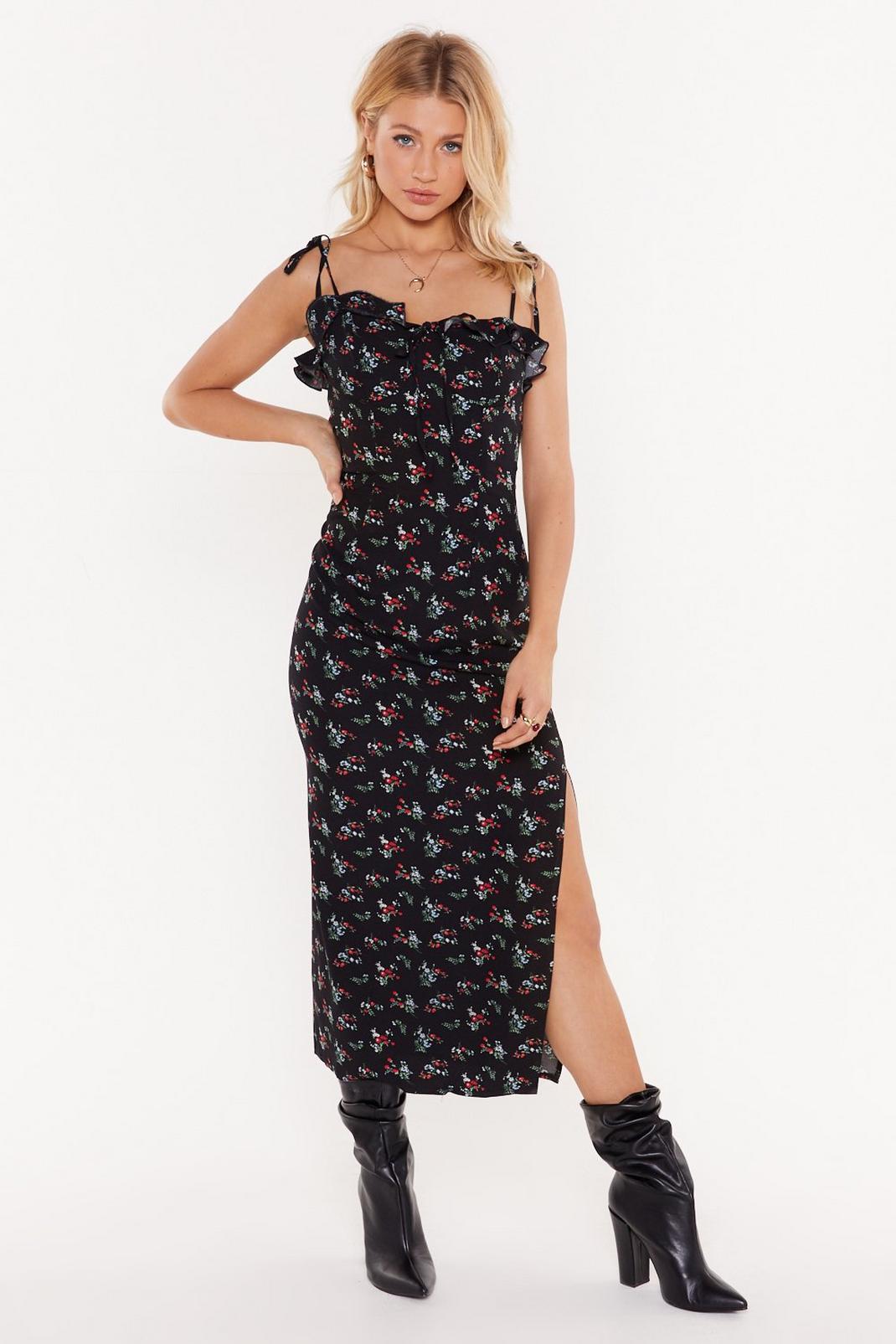 Grow with the Flow Floral Midi Dress image number 1