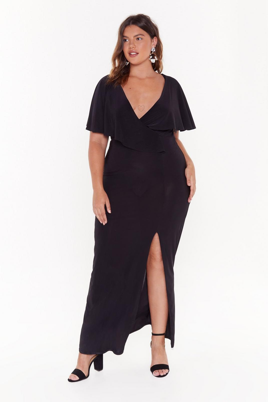 Wrap This Up Plus V-Neck Maxi Dress image number 1