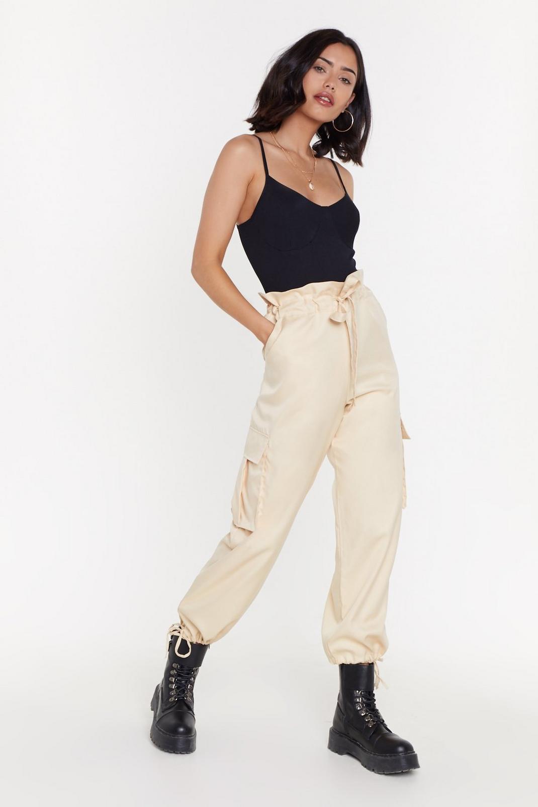 Paperbag Waist Cargo Trousers image number 1