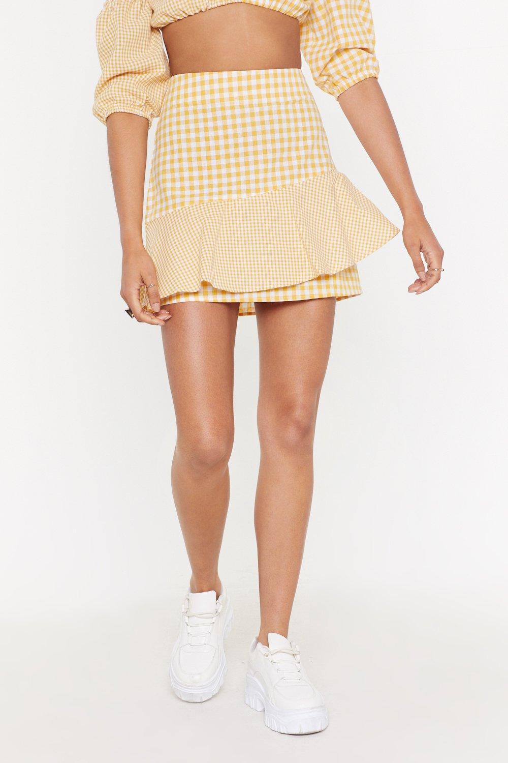 Next 2025 gingham skirt