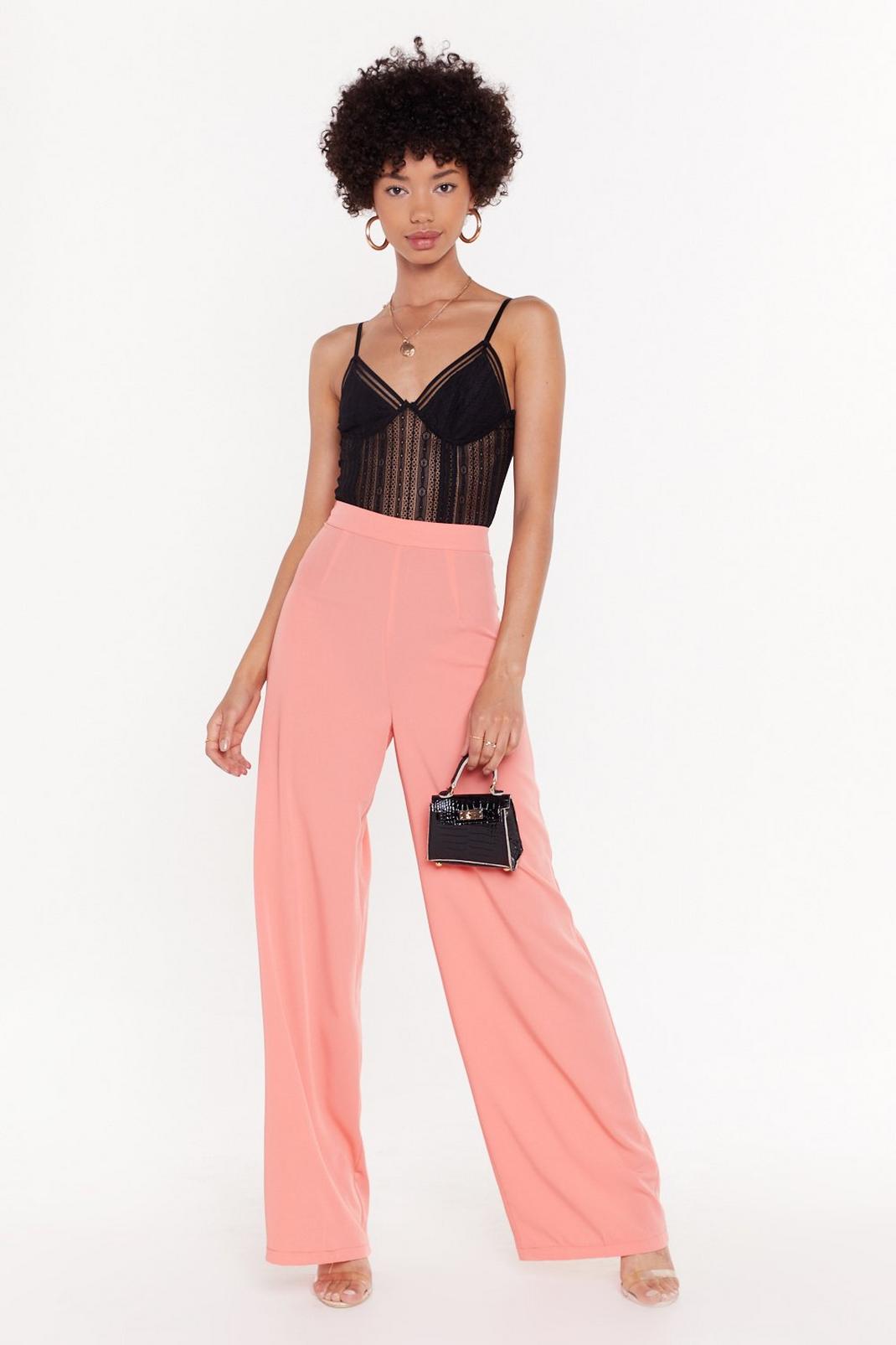 Don't Waist My Love Wide-Leg Pants image number 1