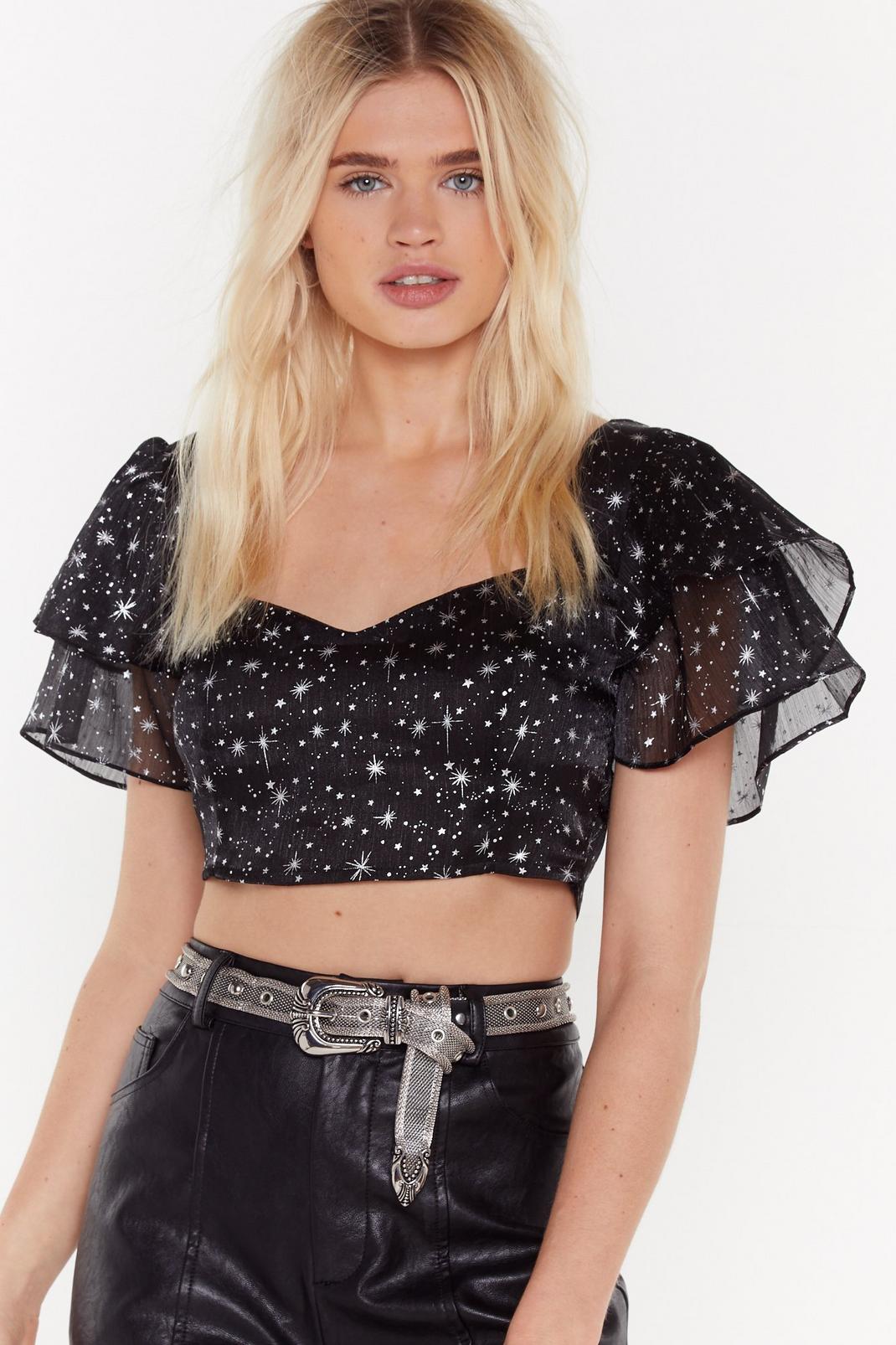 I Wanna See You Shine Star Crop Top image number 1