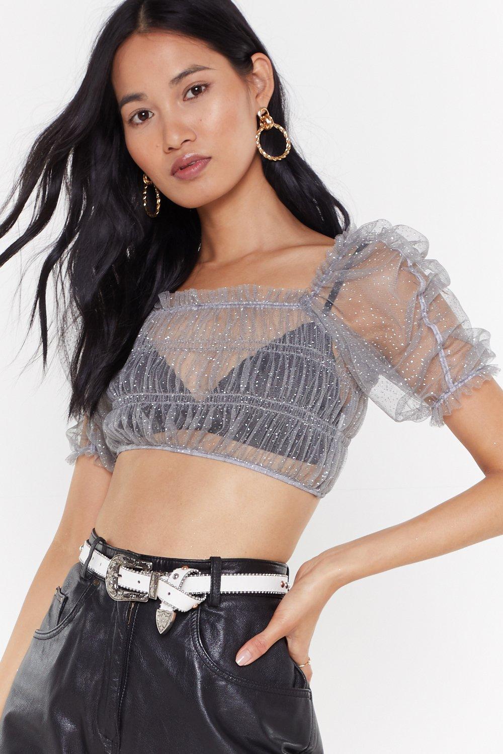 puff mesh top