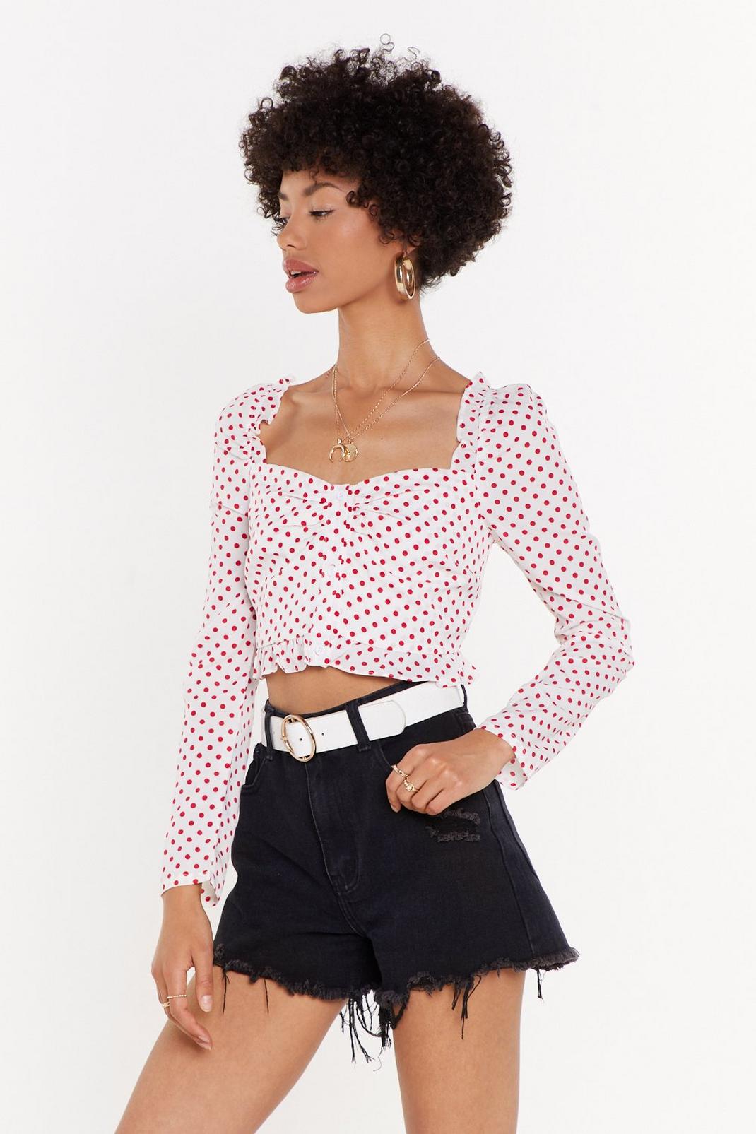 button down cropped shirt