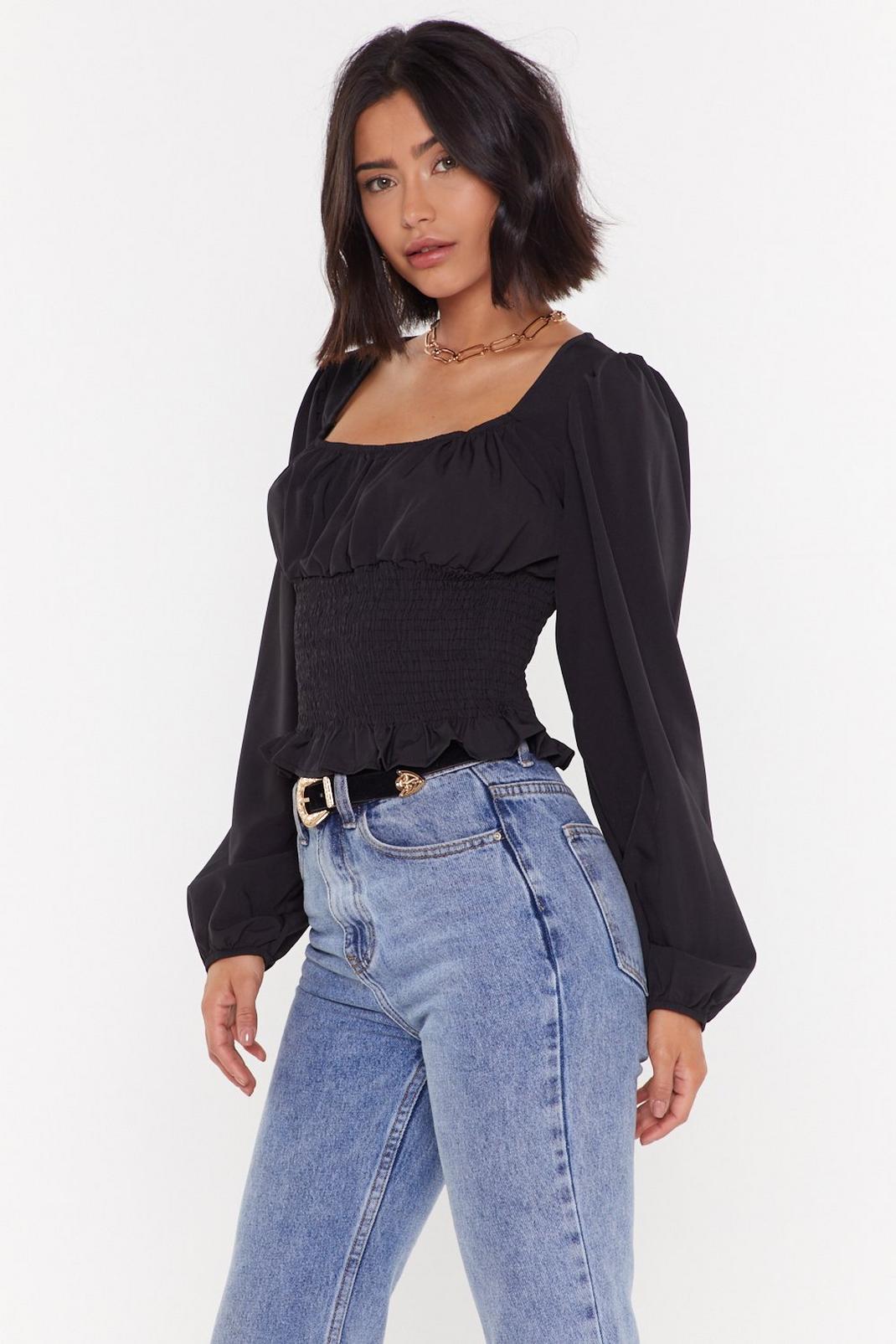 Rest A-shirred Gathered Crop Top | Nasty Gal
