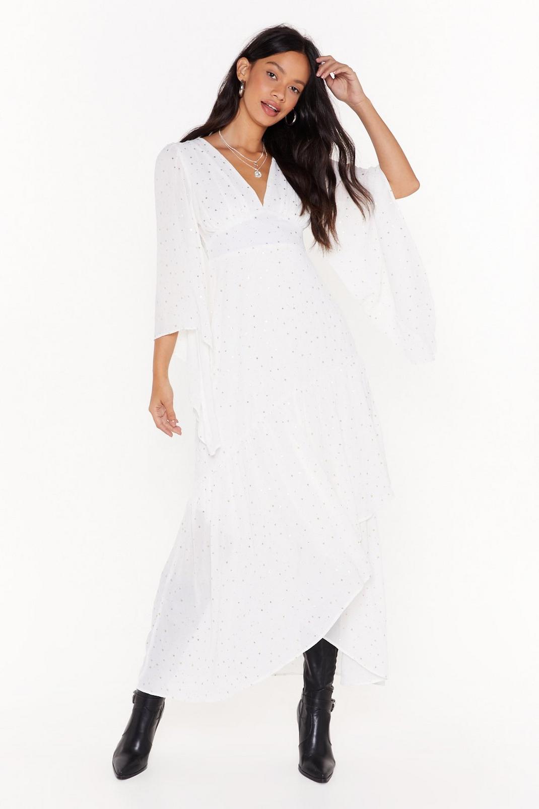 Too Star Gone Cape Maxi Dress image number 1
