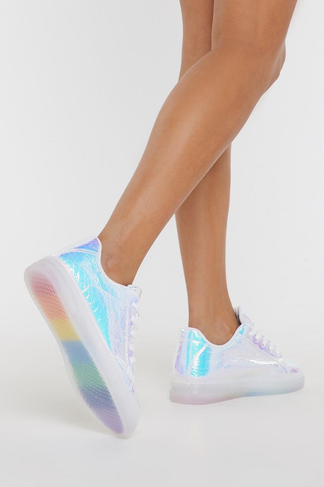 Why Choose One Color Iridescent Sneakers image number 1