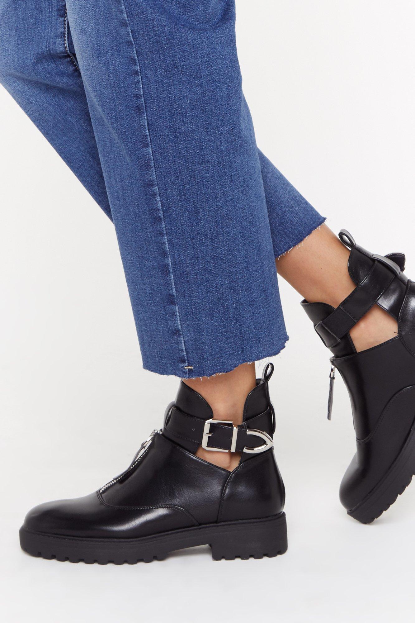 nasty gal biker boots