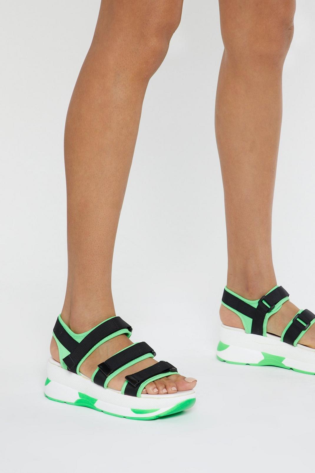 Neon It Chunky Strappy Sandals image number 1